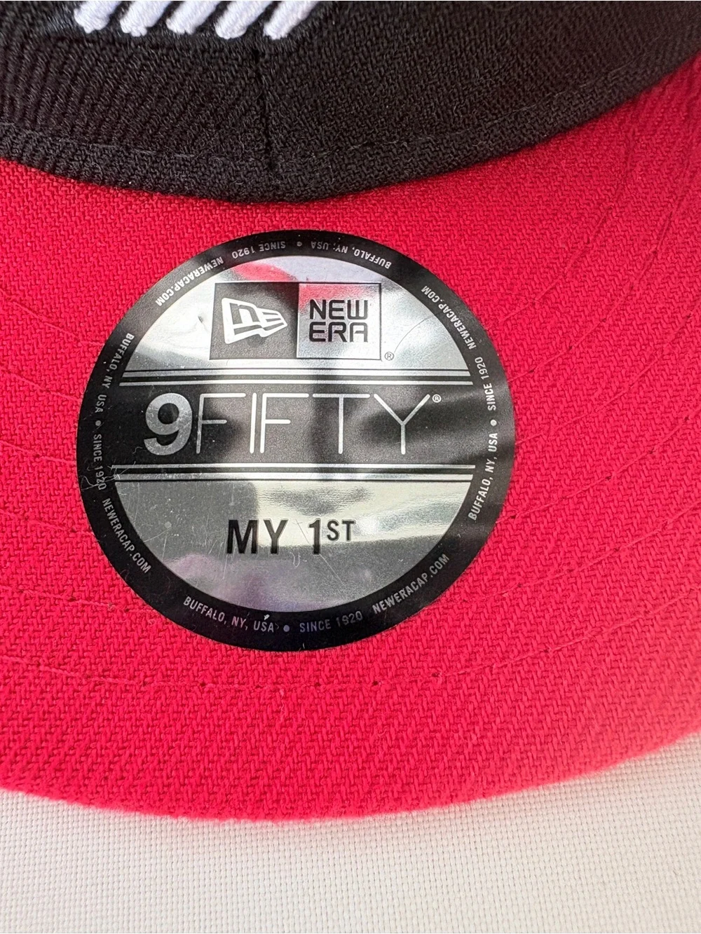 New Era Kids Portland Trail Blazers Black and Red Snapback Hat